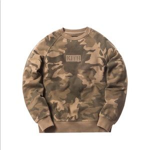 Kith classic logo crew neck woodland camo